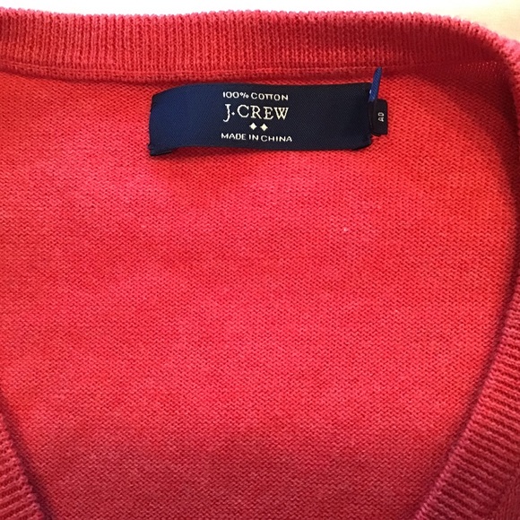 J.CREW cotton men’s V-neck sweater L - Picture 4 of 5